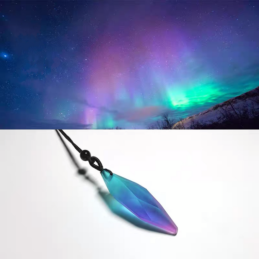 MOVTOYS Resin pendant aurora star necklace personalized couple men and women birthday gift